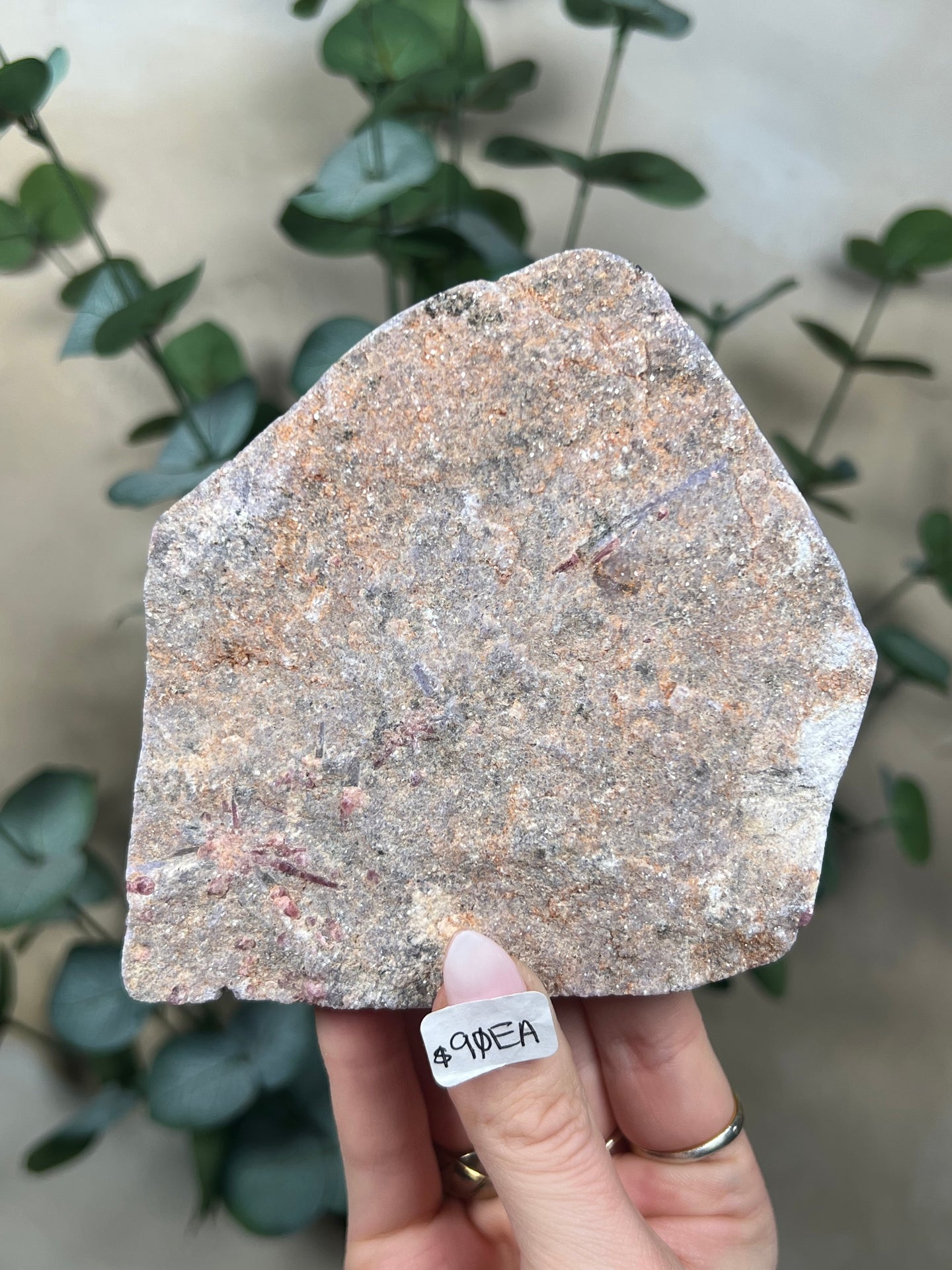 Purple Mica with Pink Tourmaline Freeforms (82EA, 90EA)